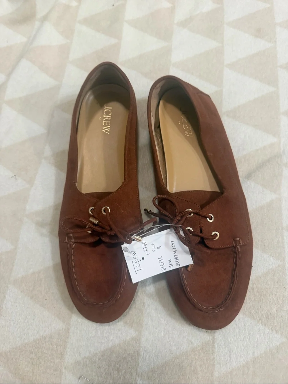 J crew antique oat boat shoes